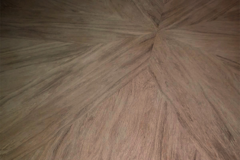 столешница декоративная, раскладка шпона лучами